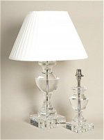ALEXANDERS  CLEAR CRYSTAL URN LAMP